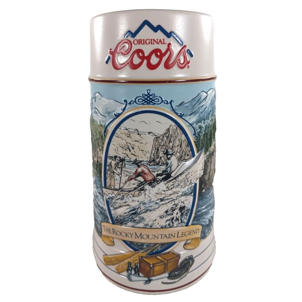 Coors Beer Collector’s Stein The Rocky Mountain Legend Series Vintage 1992